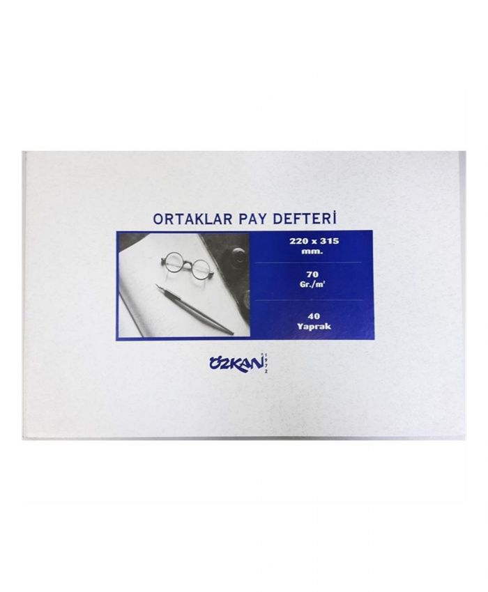 ÖZKAN ORTAKLAR PAY DEFTERİ 40 YP.