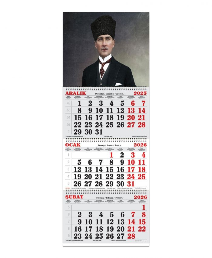 KESKİN TAKVİM 3 AYLIK SPR. DENİZCİ ATATÜRK-1