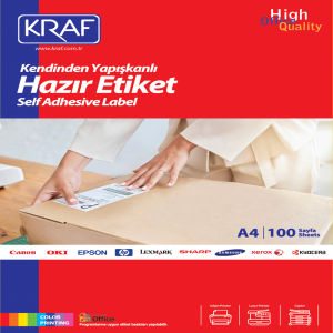 KRAF LASER ETİKET KF-2018 63.5 x 46.6 MM