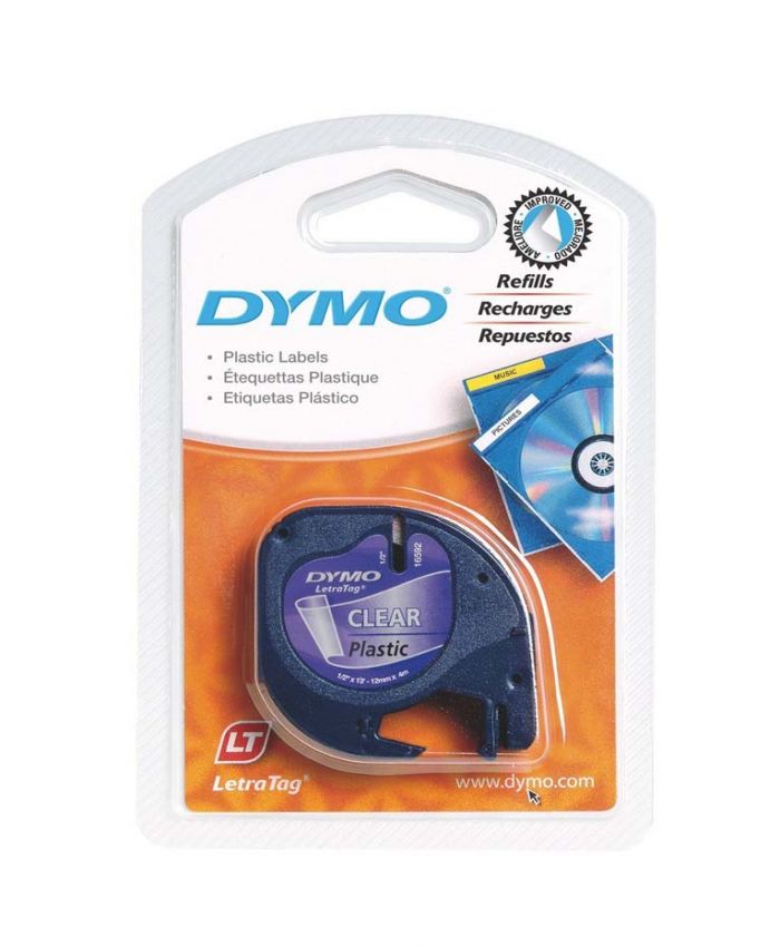 DYMO ŞERİT LET.PLASTİK 12MMX4M ŞEFFAF 721530 12268