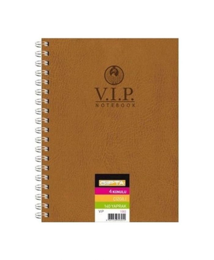 GIPTA VIP DEFTER SPR.DERİ KPK 17X24 140YP.ÇİZ.1082