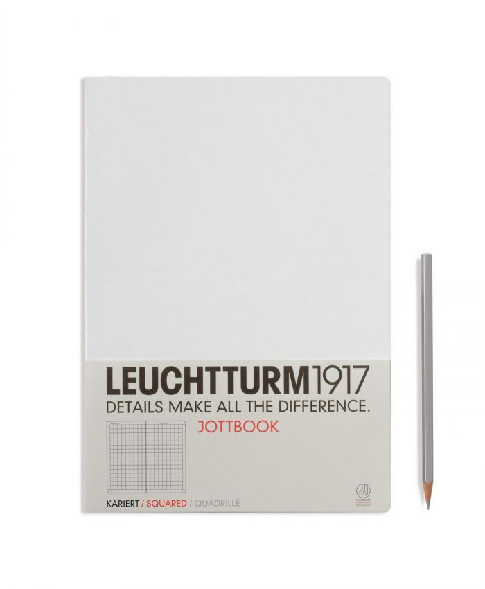 LEUCHTTURM 1917 JOTTBOOK A4 KARELİ 30 YP BEYAZ