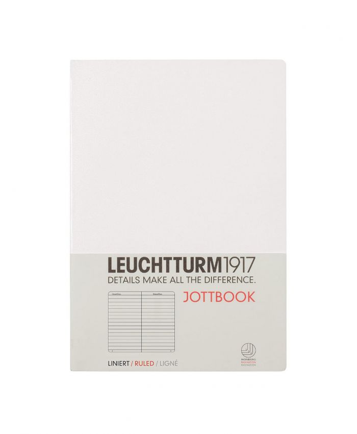 LEUCHTTURM 1917 JOTTBOOK ÇİZGİLİ 14X21 30 YP BEYAZ