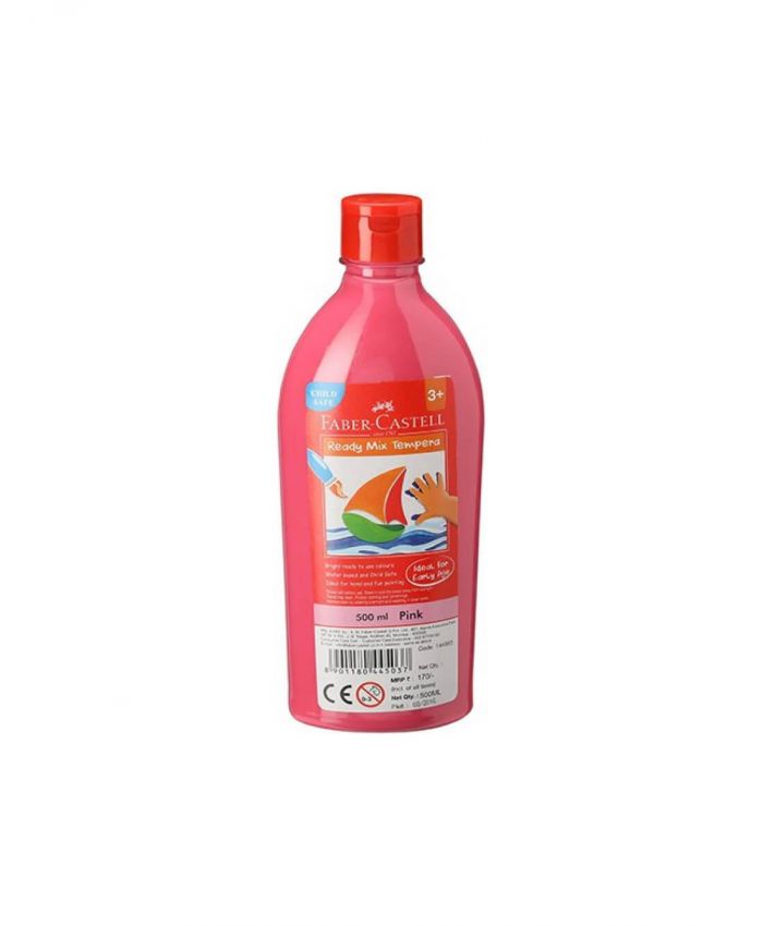 FABER CASTELL TEMPERA OKUL BOYASI 500 ML PEMBE