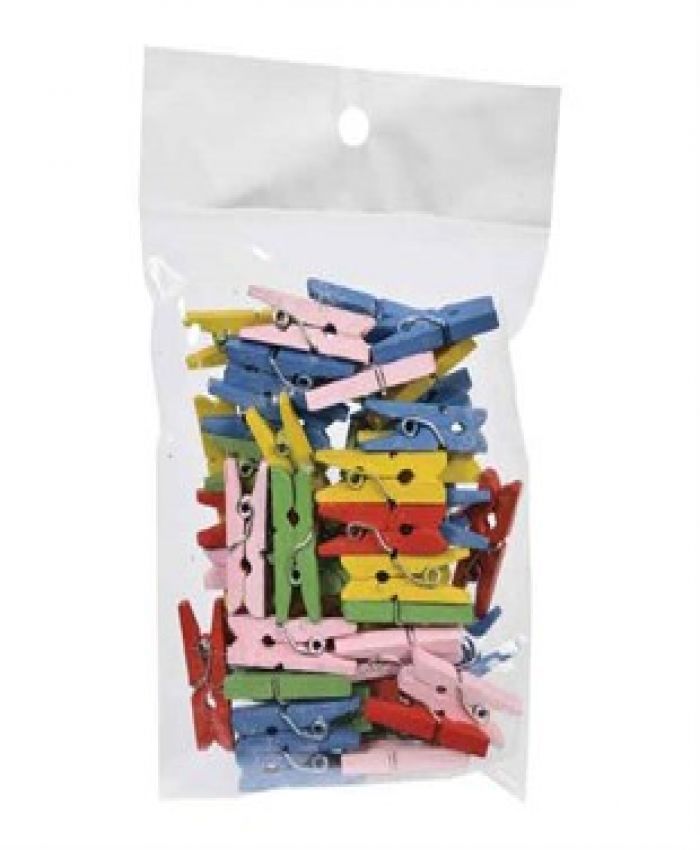KRAF KIDS AHŞAP MANDAL NATUREL KÜÇÜK 30 LU KK160