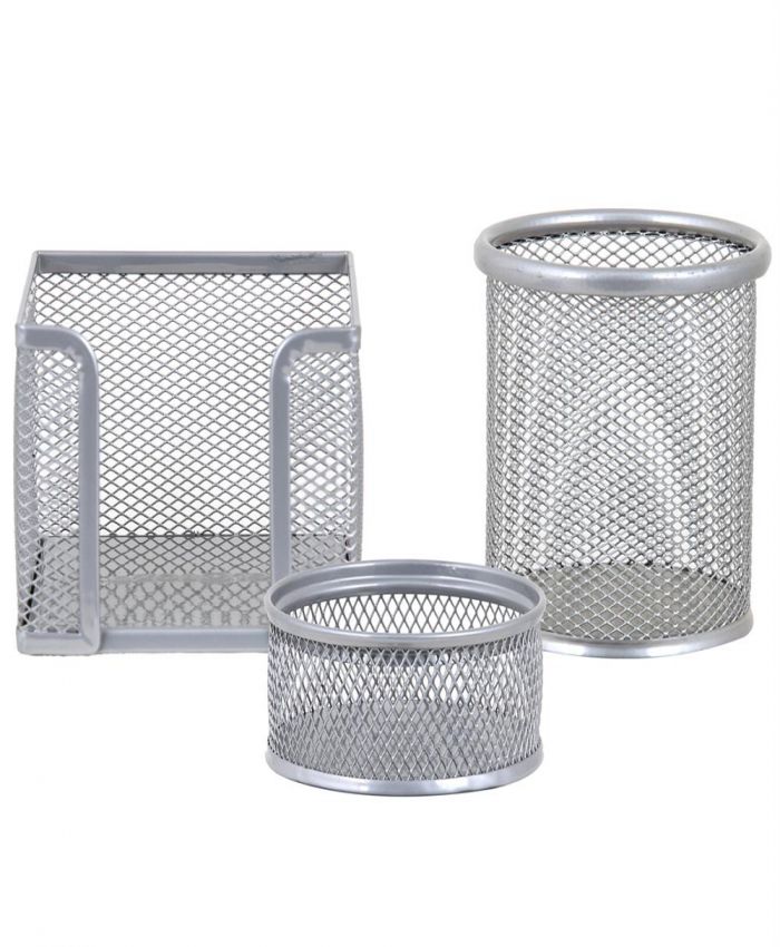 OFİCA PERFORE MASA SETİ 3 LÜ GÜMÜŞ