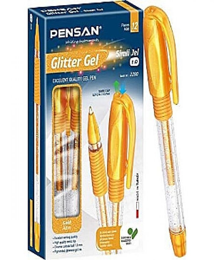 PENSAN JEL KALEM SİMLİ GLİTTER ALTIN 2228