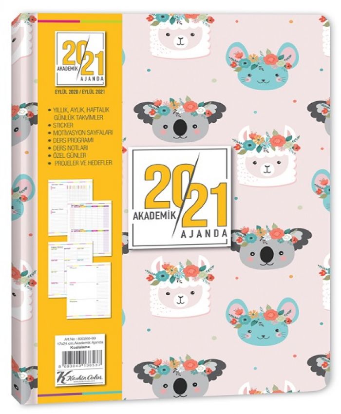 KESKİN AJANDA 17x24 AKADEMİK KOALALAMA 830261