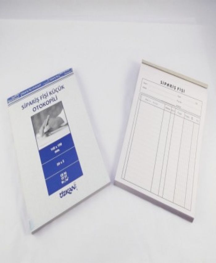 ÖZKAN SİPARİŞ FİŞİ OTOKOPİLİ 2 NÜSHA