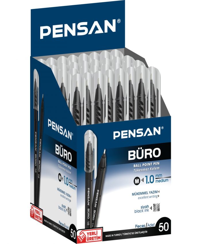 PENSAN TÜKENMEZ KALEM BÜRO 1MM 2270 SİYAH