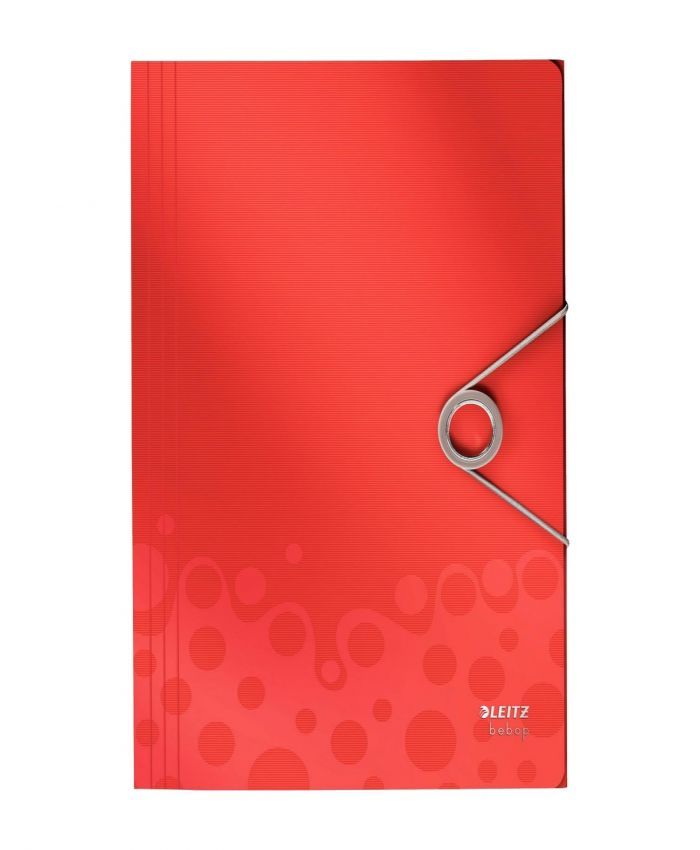 LEITZ İNTENSE LASTİKLİ DOSYA İNCE KIRMIZI L-1774