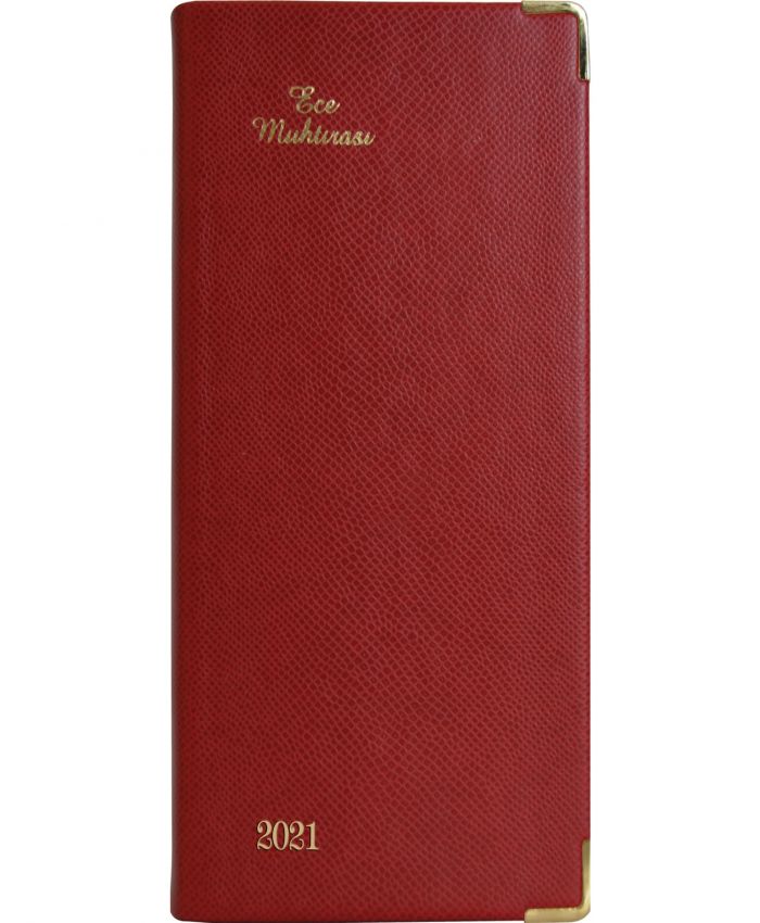 ECE AJANDA CEP 8.5X16 4DL KARAKÖY KIRMIZI 2024