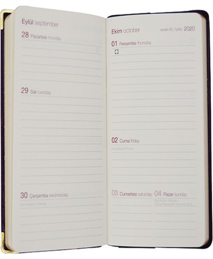 ECE AJANDA CEP 8.5X16 4DL KARAKÖY SİYAH 2023