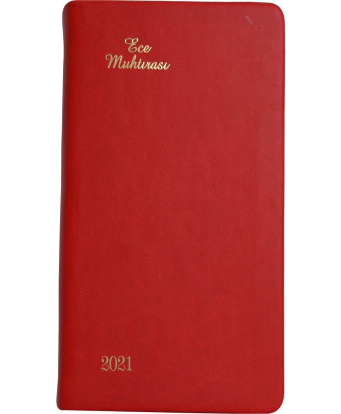 ECE CEP AJANDA 8.5X13 5D NO:5 GALATA KIRMIZI 2021