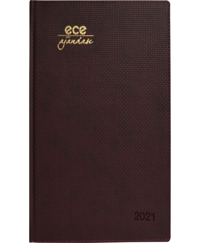 ECE AJANDA HAFTALIK 20X28 ÇEŞME NO12 BORDO 2022