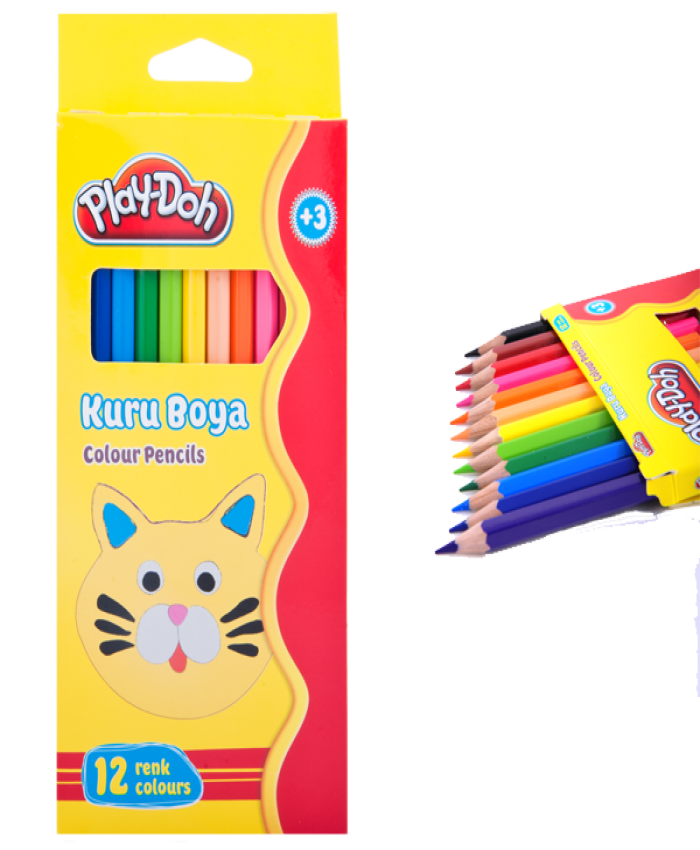 PLAY-DOH KURUBOYA TAM BOY 12 RENK PLAY-KU001
