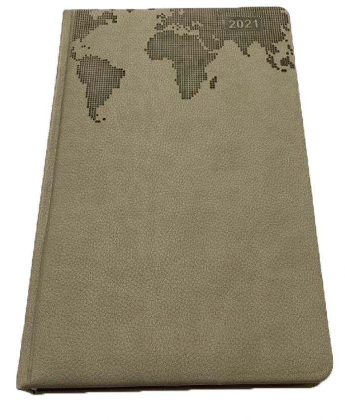 ÖZKAN AJANDA 17X24 ÇİZGİLİ DÜNYA DESENLİ