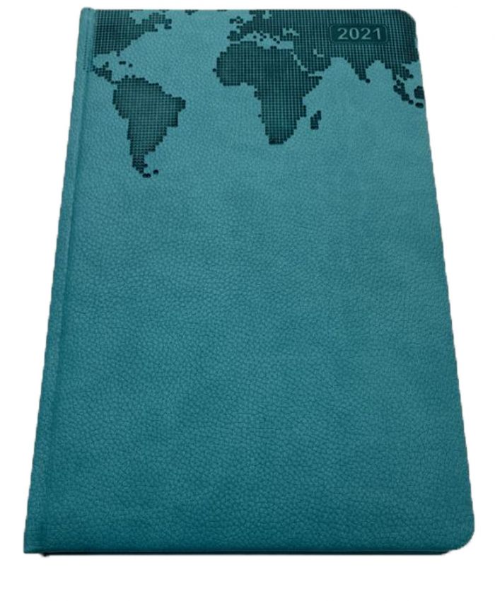 ÖZKAN AJANDA 17X24 ÇİZGİLİ DÜNYA DESENLİ