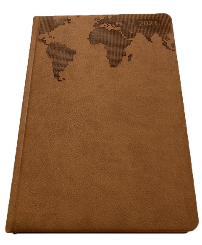 ÖZKAN AJANDA 17X24 ÇİZGİLİ DÜNYA DESENLİ