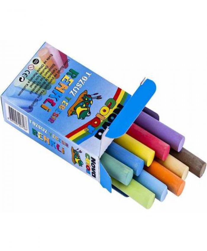 NOVA COLOR TEBEŞİR 10 LU RENKLİ TOZSUZ NC-4111
