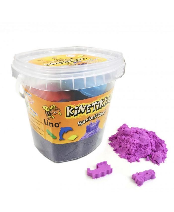 LİNO KİNETİK KUM 500 GR KOVA MOR LN-500MR