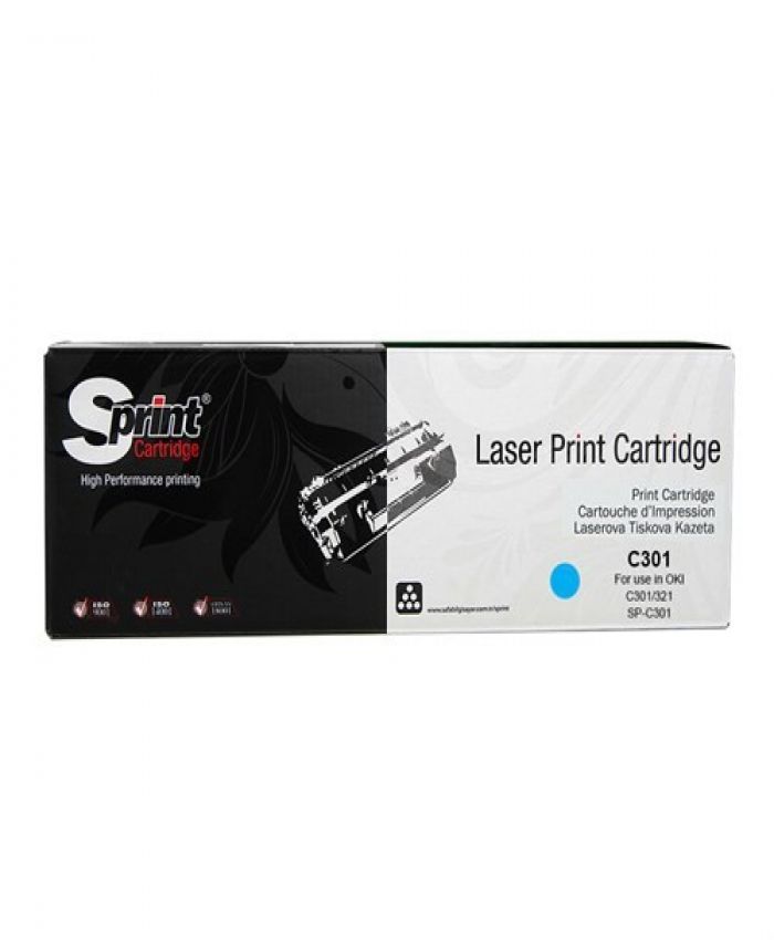 SPRİNT OKİ C301/321DN CYAN TONER