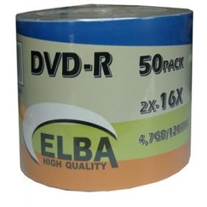 ELBA DVD-R 4.7GB 120 MİN 160X SHRİNK 50 Lİ
