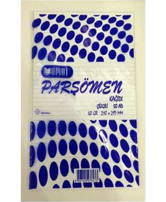 UMUT PARŞÖMEN KAĞIDI ÇİZGİLİ A-4 50 Lİ