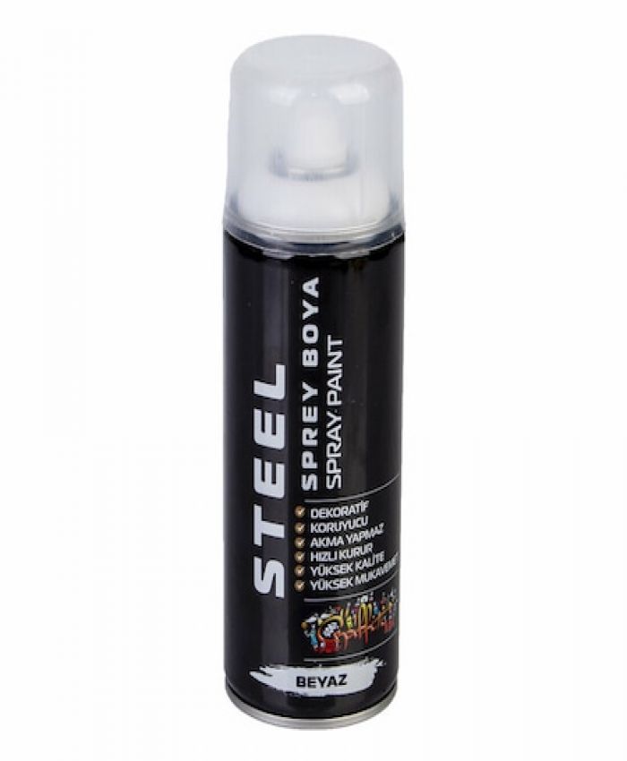 STEEL SPREY BOYA 400 ML BEYAZ ST-4688