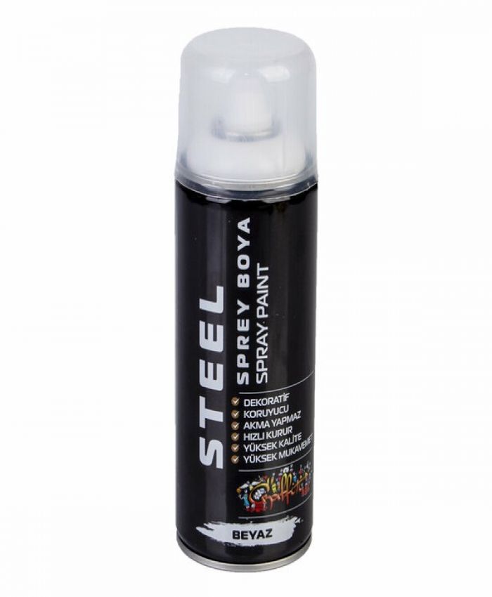 STEEL SPREY BOYA 400 ML BEYAZ ST-4688