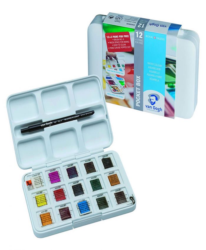 VAN GOGH SULUBOYA 12+3 SET (PLASTİK KUTU)