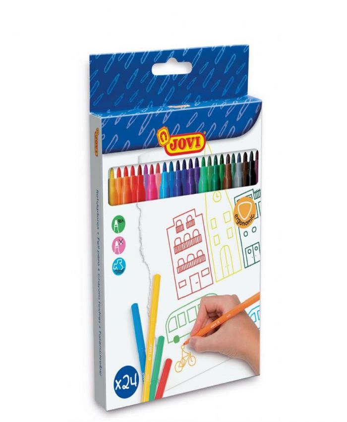 JOVİ KEÇELİ KALEM MAXİ 24 RENK 