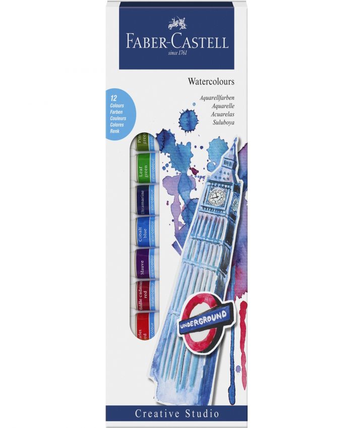 FABER CASTELL SULUBOYA TÜP 12 ML 12 RENK