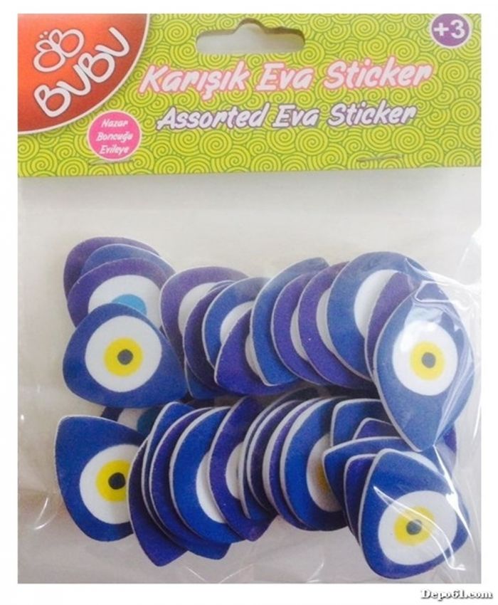 BU-BU EVA STİCKER NAZAR BONCUĞU BUBU-STS0016