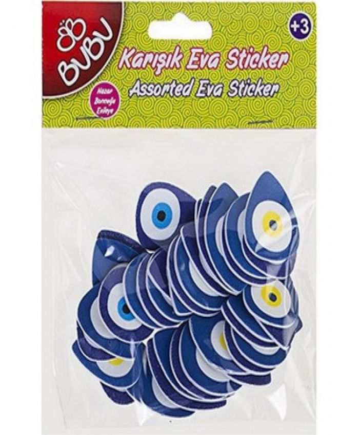 BU-BU EVA STİCKER NAZAR BONCUĞU BUBU-STS0016