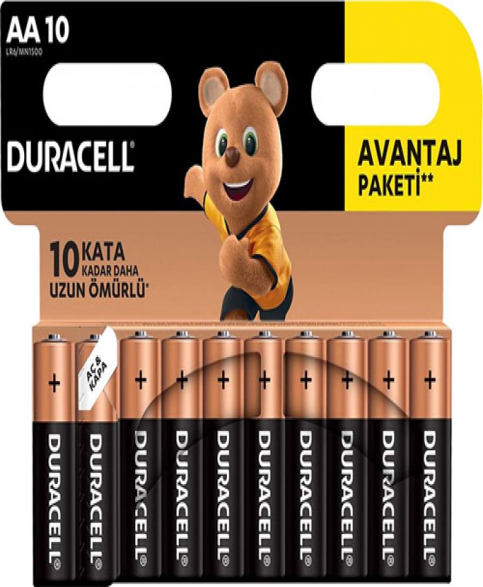 DURACELL PİL AA KALEM BASIC 10 LU 