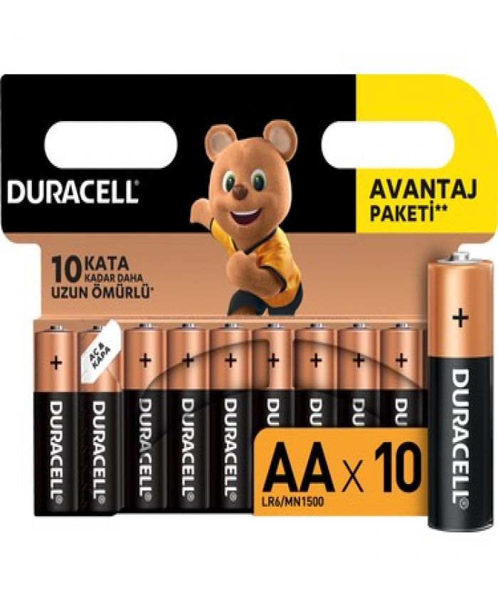 DURACELL PİL AA KALEM BASIC 10 LU 