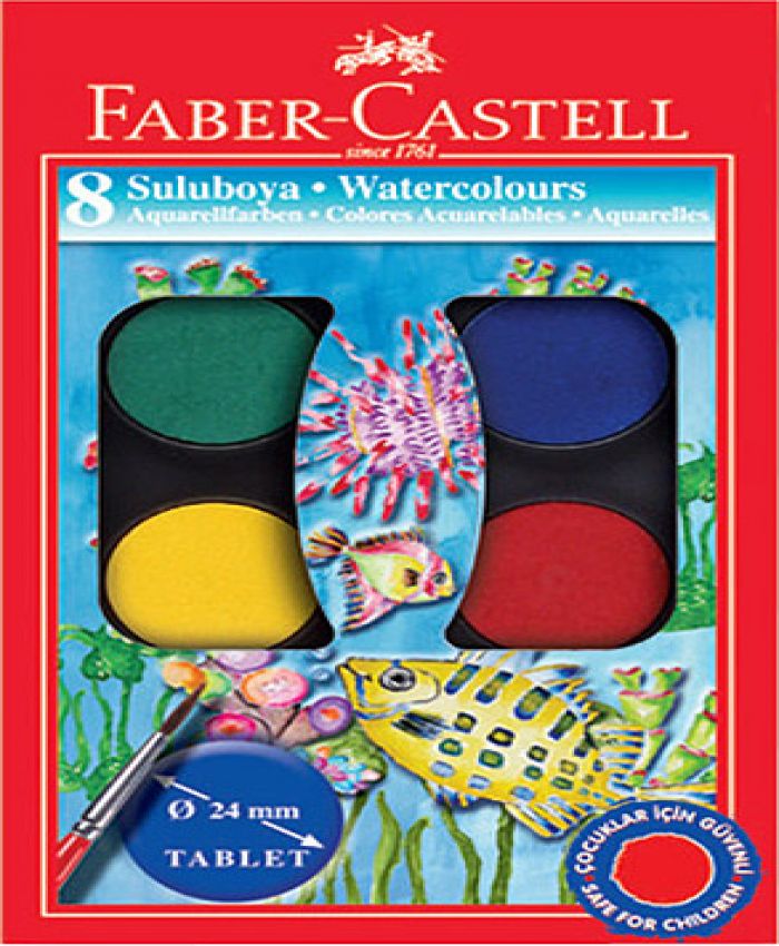 FABER CASTELL SULUBOYA RED LİNE 8 RENK KÜÇÜK BOY