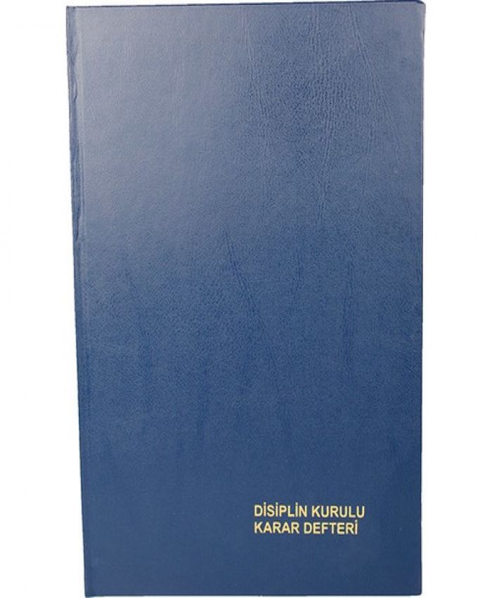 DİLMAN DİSİPLİN KURULU KARAR DEFTERİ 96 YP.