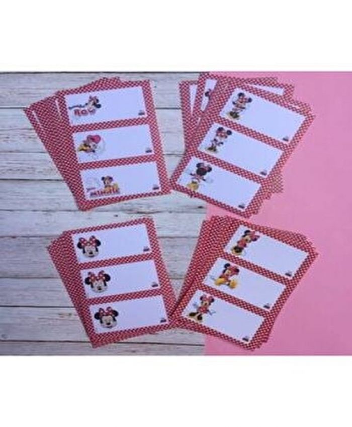 OKUL ETİKETİ MINNIE MOUSE 24 LÜ
