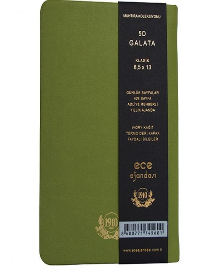 ECE AJANDA CEP 8.5X13 5D NO:5 GALATA YEŞİL 2022