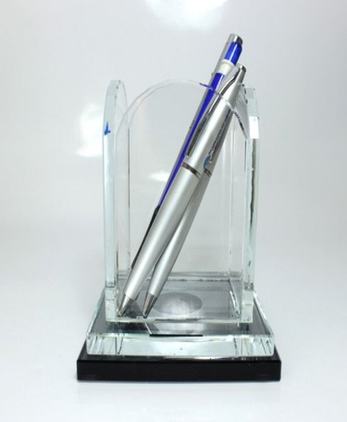 MASA ÜSTÜ KRİSTAL TEK BÖLME KALEMLİK