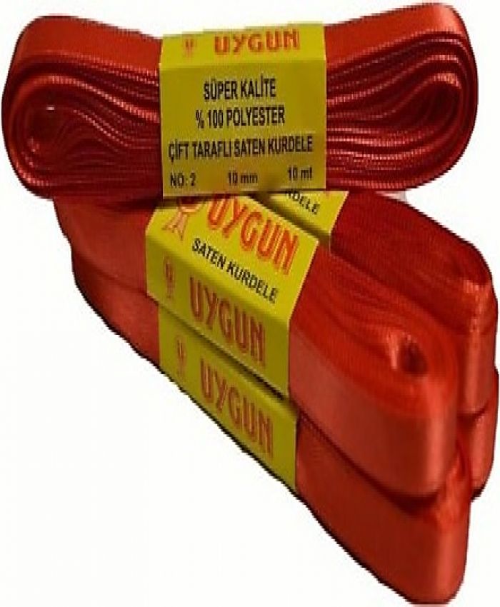 KURDELE SATEN 10MM X 10 METRE SİYAH-BYZ-KRMZ-MVİ