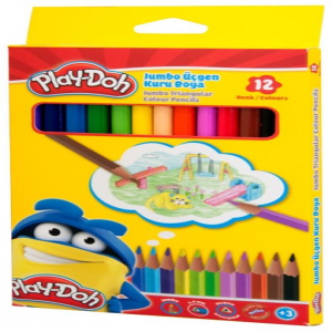 Play-Doh Kuruboya Jumbo Üçgen 12 Renk