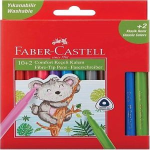 Faber Castell Keçeli̇ Kalem Comfort Y. 10+2 Renk 