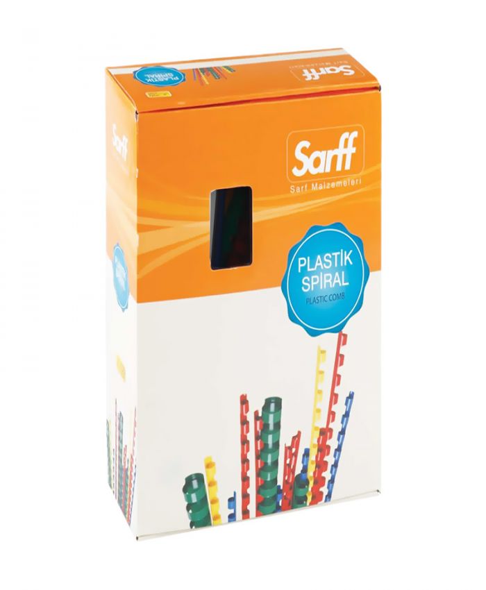 SARFF PLASTİK SPİRAL 18 MM BEYAZ 100 LÜ 15312041
