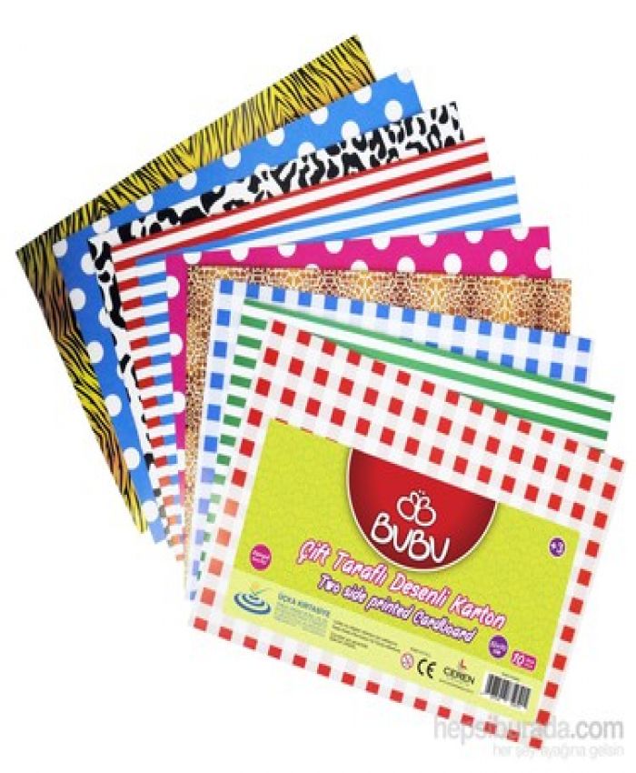 BU-BU FON KARTONU ÇİFT TARAFLI DESENLİ BUBU-FK0002