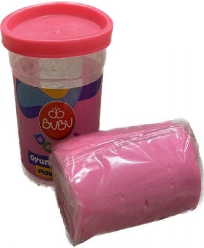 BU-BU OYUN HAMURU TEK RENK PEMBE 125 GR.