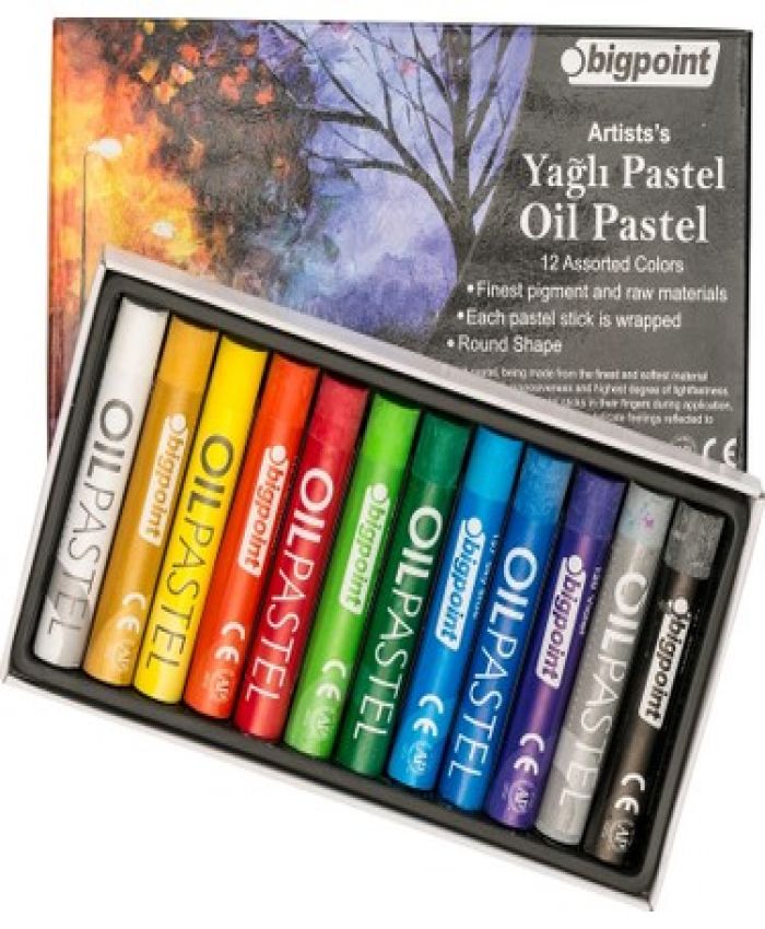 BİG POİNT ARTİSTS YAĞLI(OİL) PASTEL BOYA 12 RENK