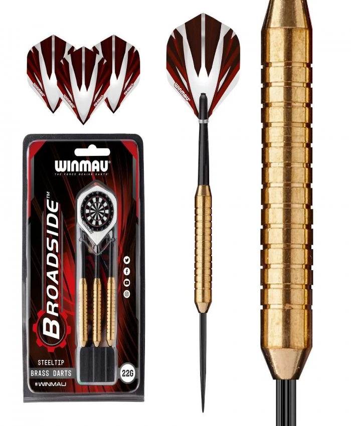 WİNMAU BROADSİDE BRASS 22 GR DART OKU 3 LÜ
